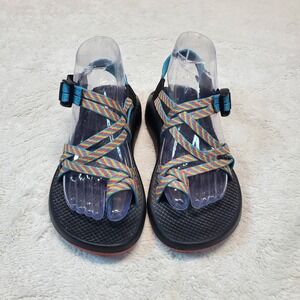 Chaco Classic Rainbow Fiesta Girl Hiking‎ Outdoor Fabric Ankle Sandals Girl 3